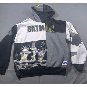 Warner Bros 100th Anniversary Batman Looney Tunes Hoodie Colorblock Mens Large